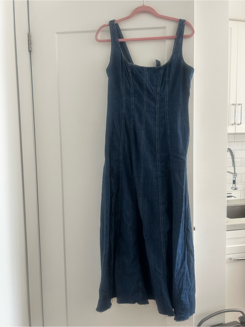 Denim Reformation Maxi Dress - Blue - Picture 1 of 4